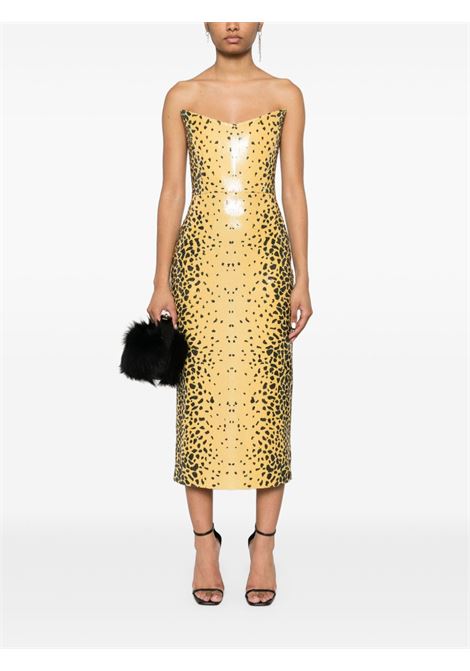 Abito midi con paillettes in giallo Alex perry - donna ALEX PERRY | D1464CHTH